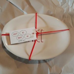 Rae dunn Naughty/Nice ovals dish set